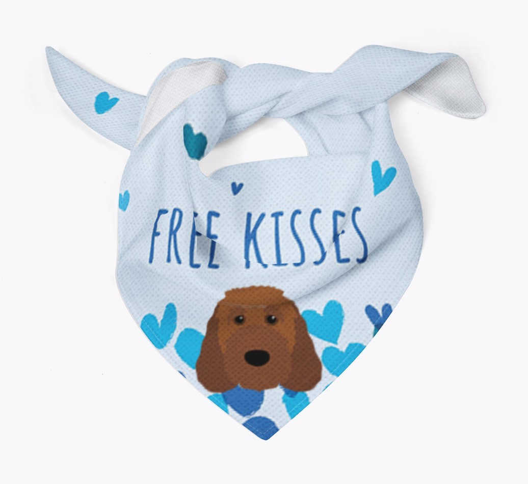 Free Kisses : Personalised {breedFullName} Bandana