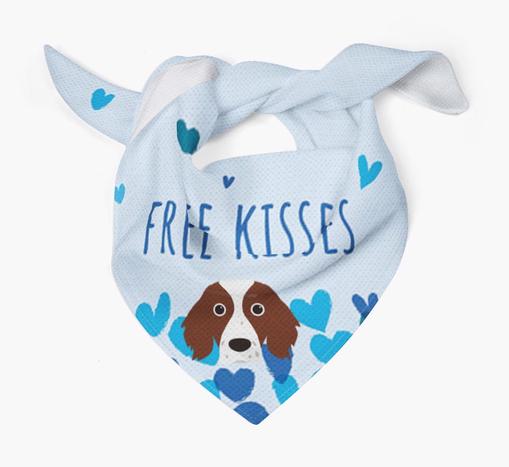 Free Kisses : Personalised {breedFullName} Bandana