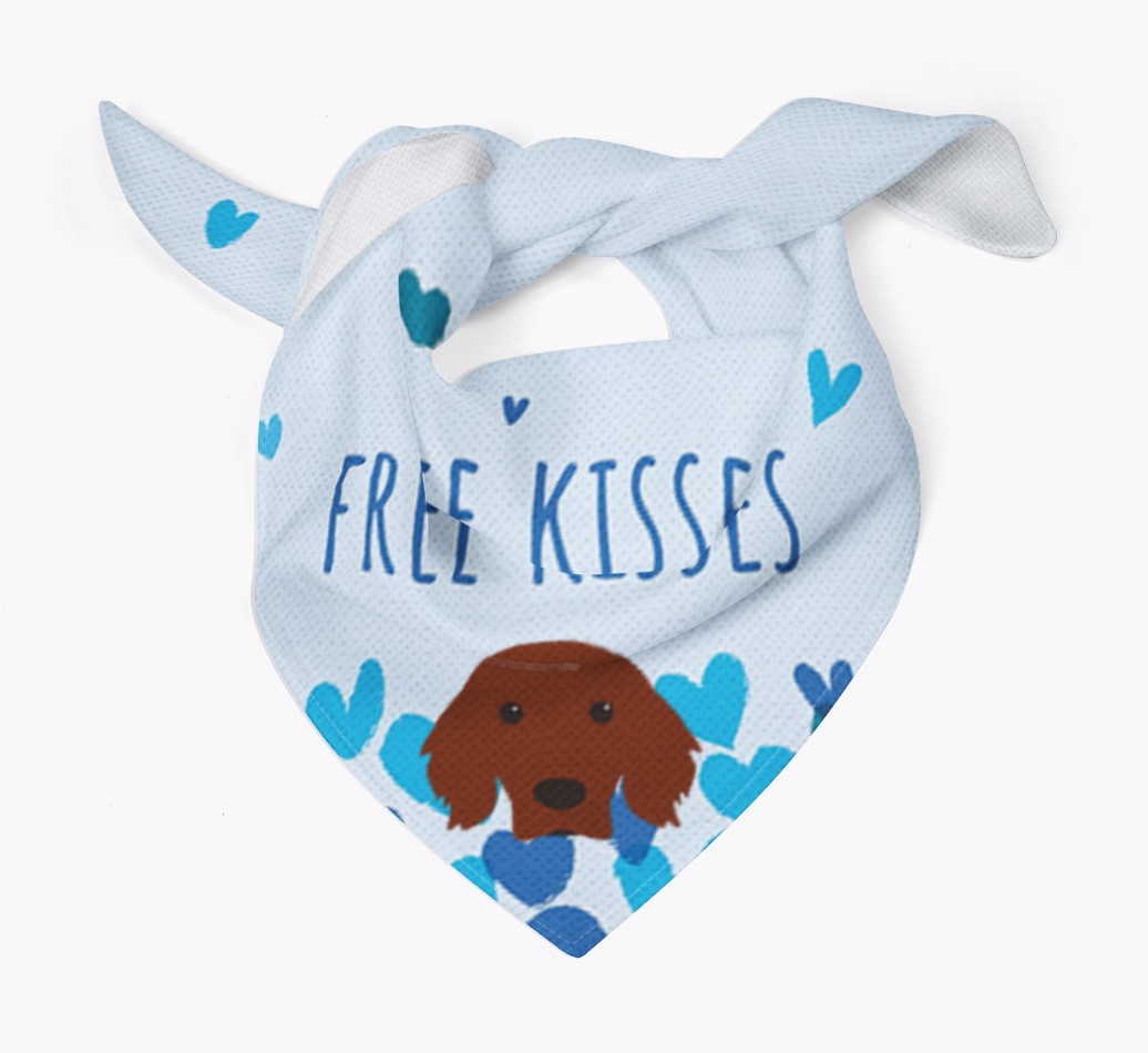 Free Kisses : Personalised {breedFullName} Bandana