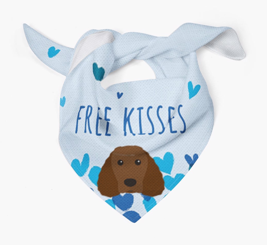 Free Kisses : Personalised {breedFullName} Bandana