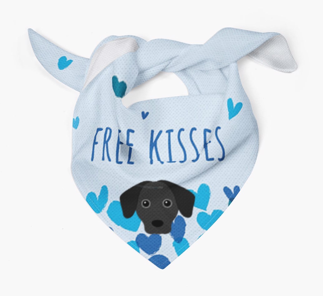 Free Kisses : Personalised {breedFullName} Bandana