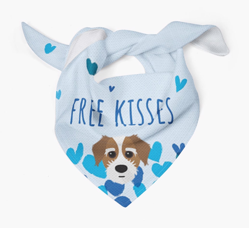 Free Kisses : Personalised {breedFullName} Bandana