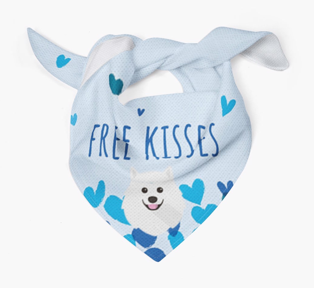Free Kisses : Personalised {breedFullName} Bandana