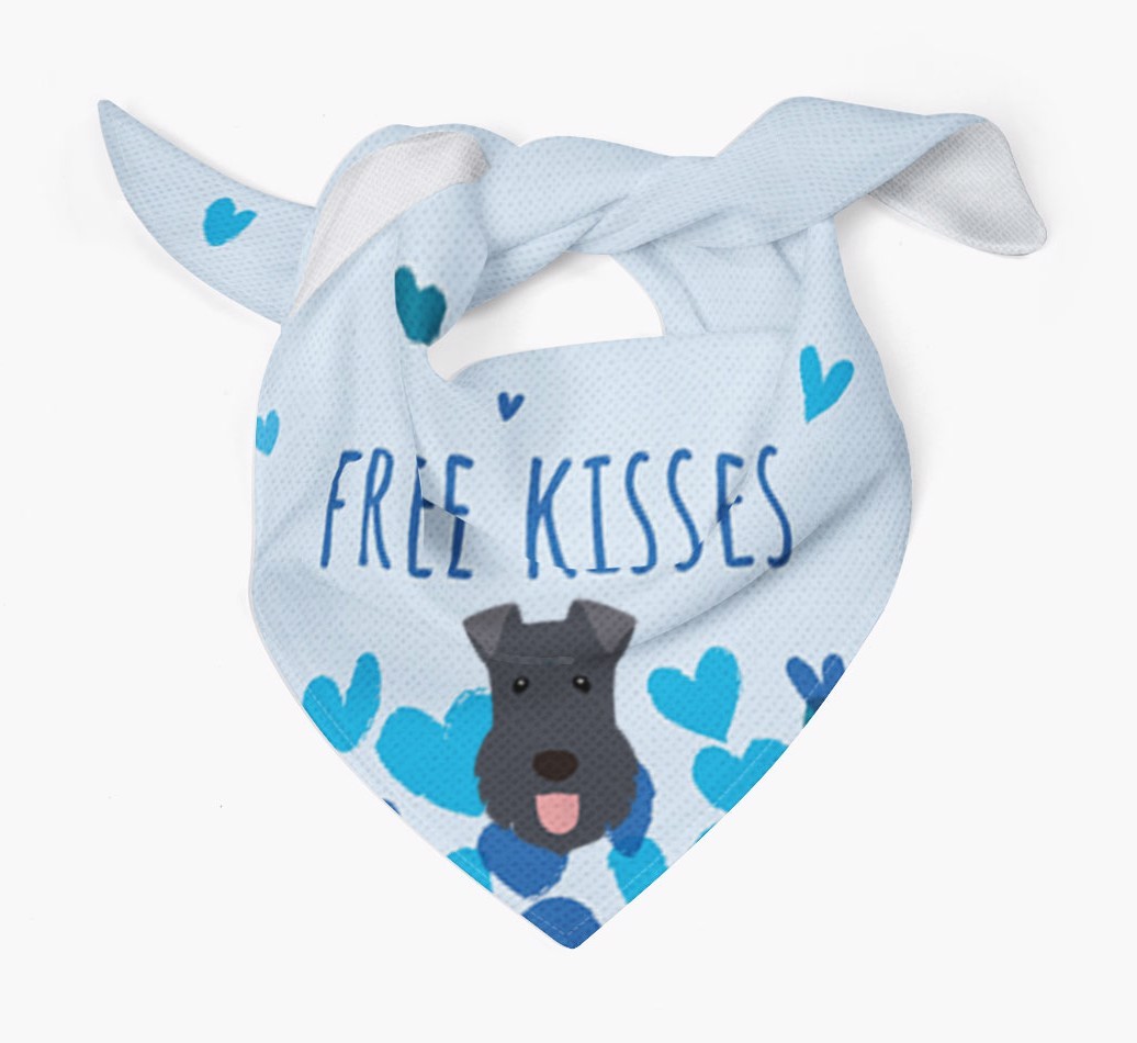 Free Kisses : Personalised {breedFullName} Bandana