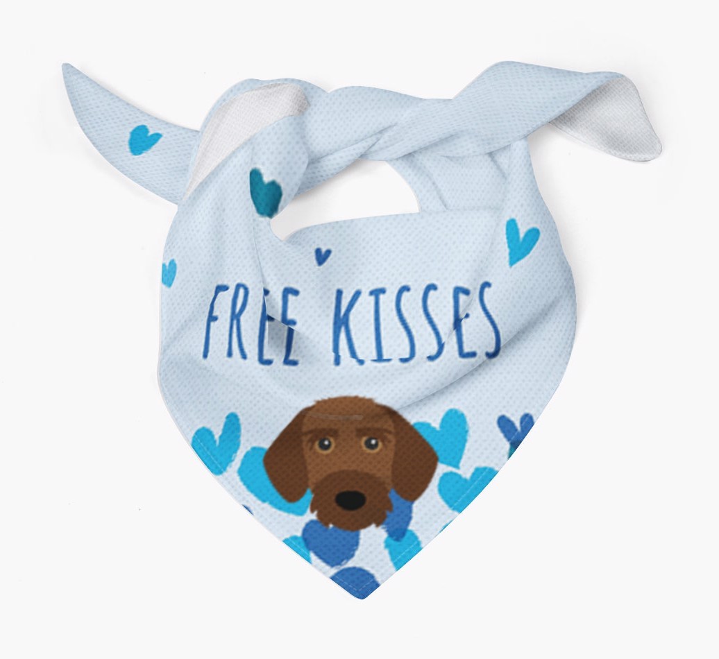 Free Kisses : Personalised {breedFullName} Bandana
