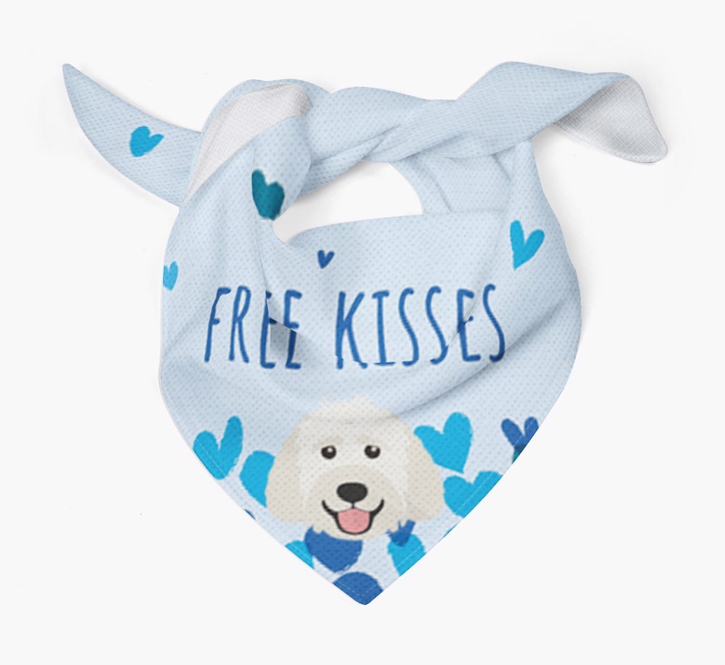 Free Kisses : Personalised {breedFullName} Bandana