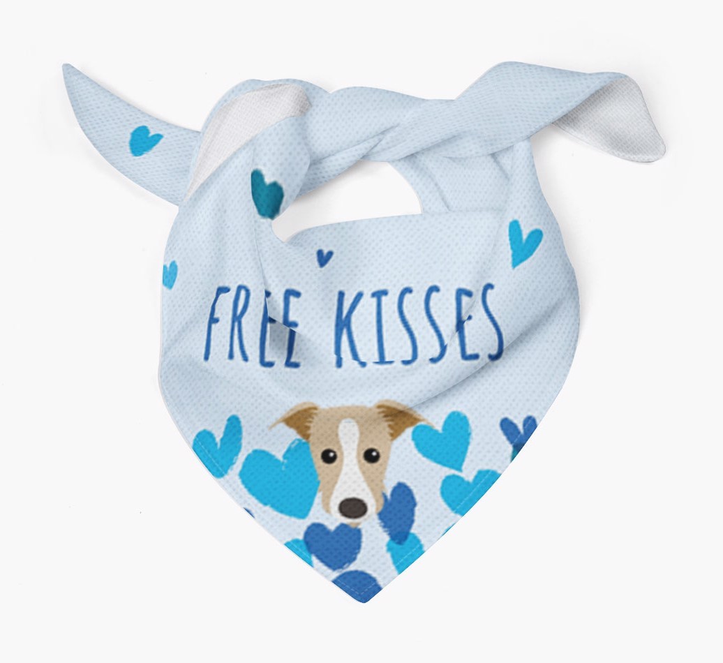 Free Kisses : Personalised {breedFullName} Bandana