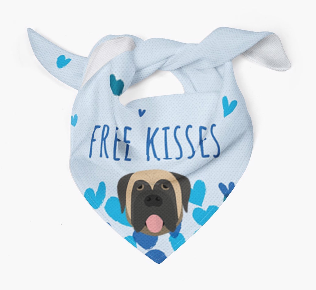 Free Kisses : Personalised {breedFullName} Bandana