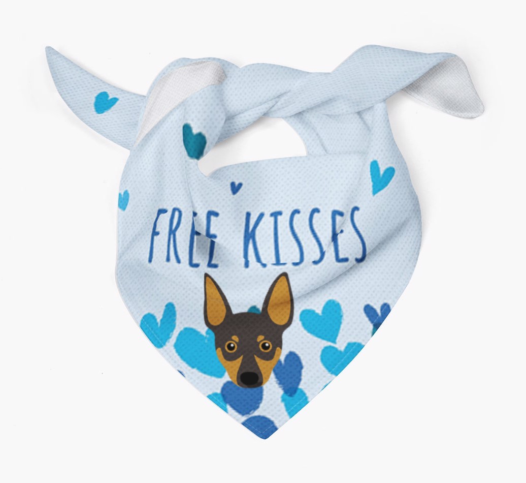 Free Kisses : Personalised {breedFullName} Bandana