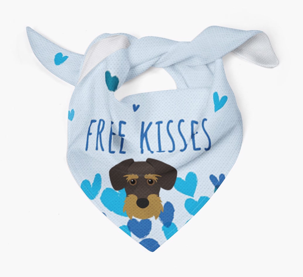 Free Kisses : Personalised {breedFullName} Bandana