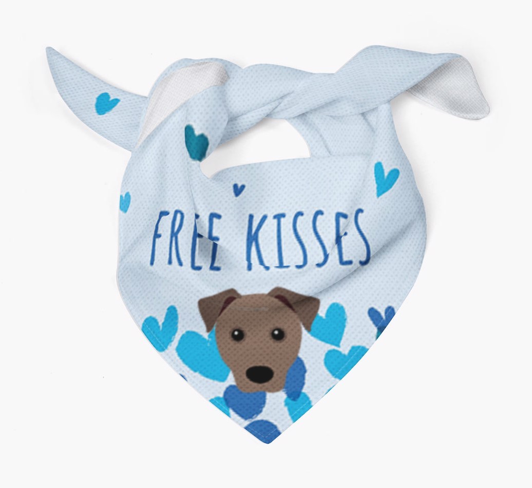 Free Kisses : Personalised {breedFullName} Bandana
