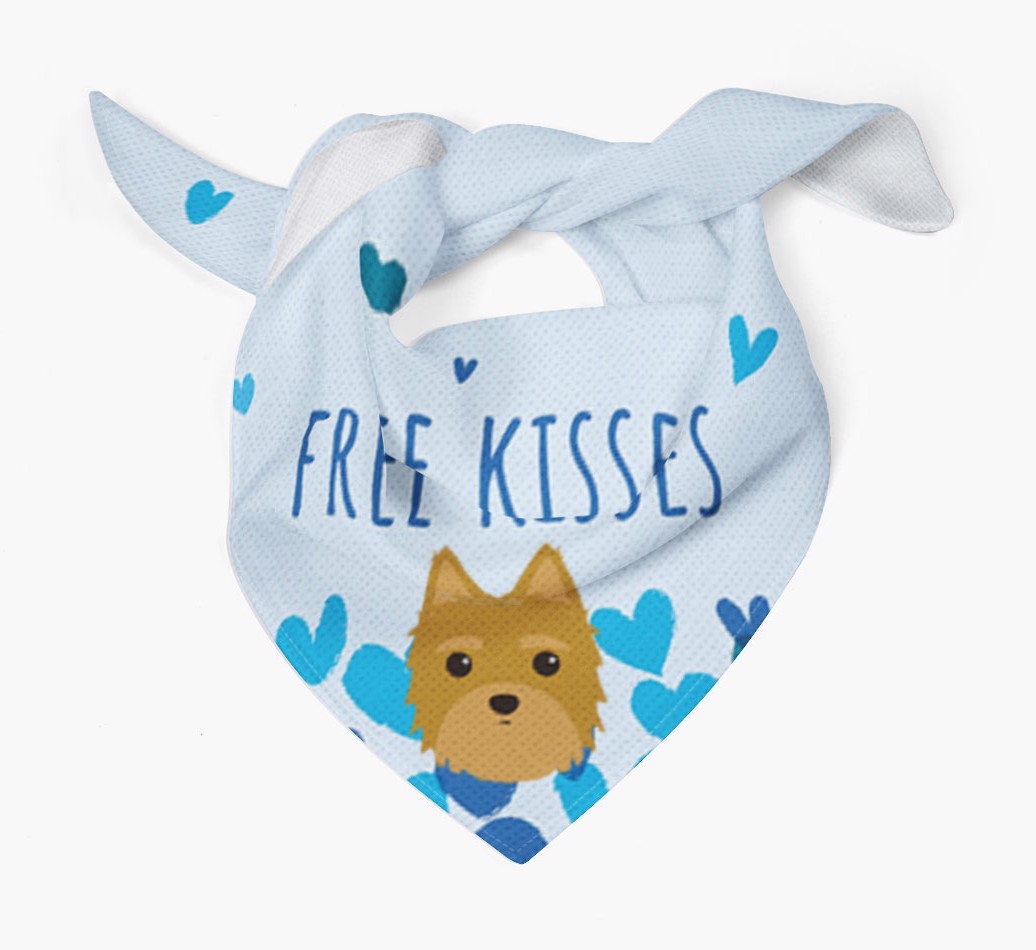 Free Kisses : Personalised {breedFullName} Bandana