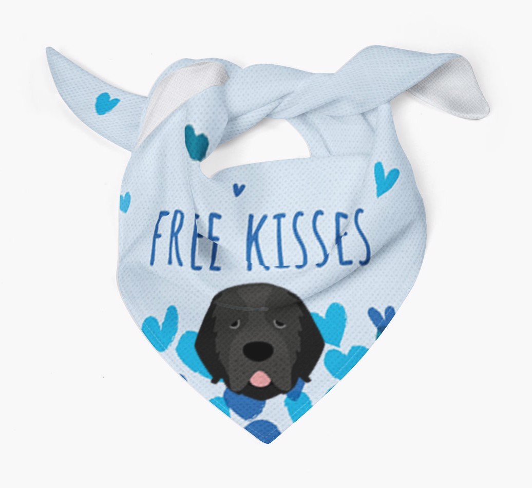 Free Kisses : Personalised {breedFullName} Bandana