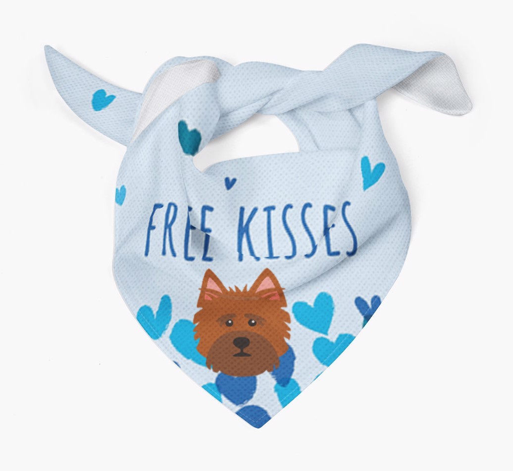 Free Kisses : Personalised {breedFullName} Bandana