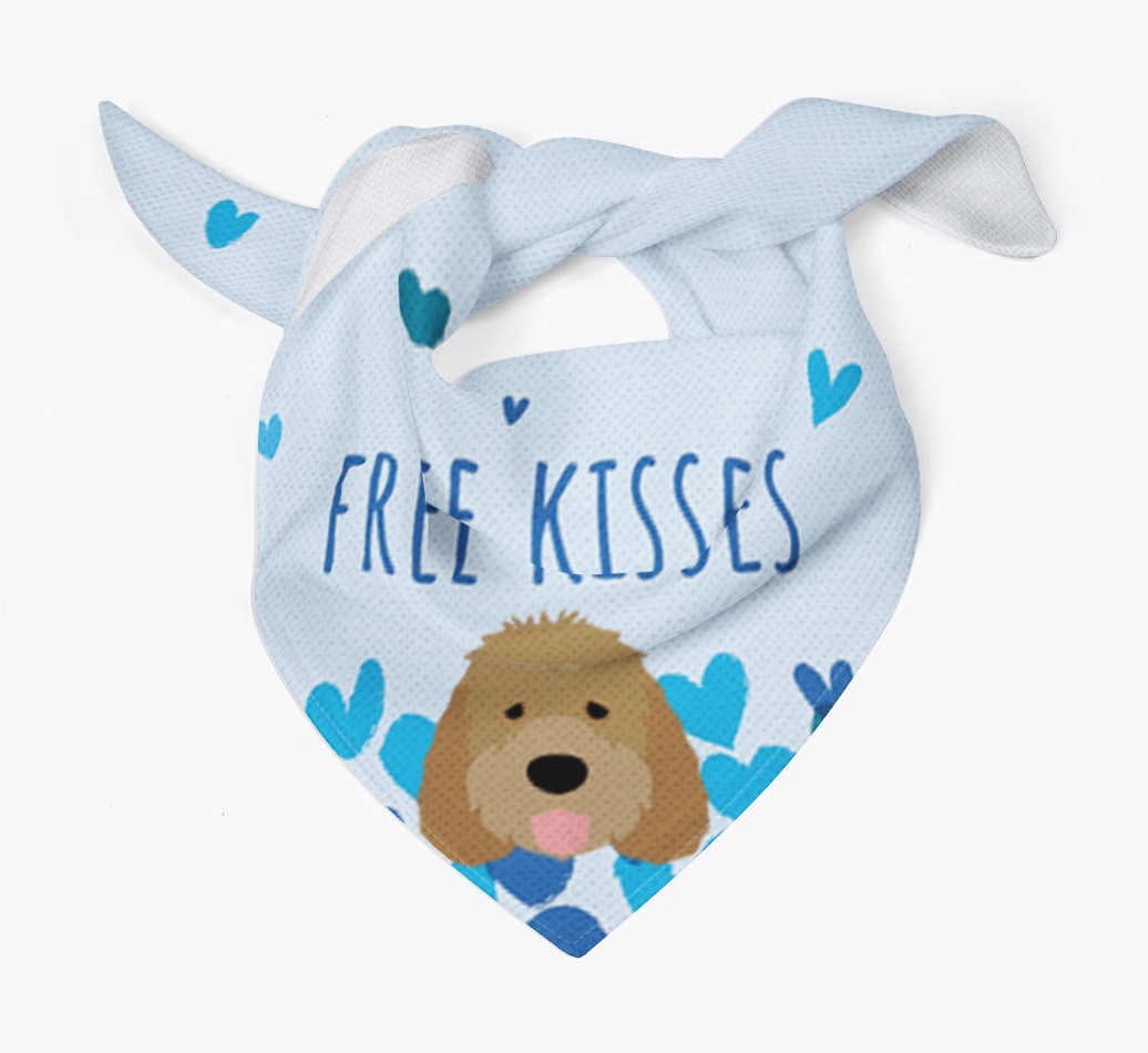 Free Kisses : Personalised {breedFullName} Bandana
