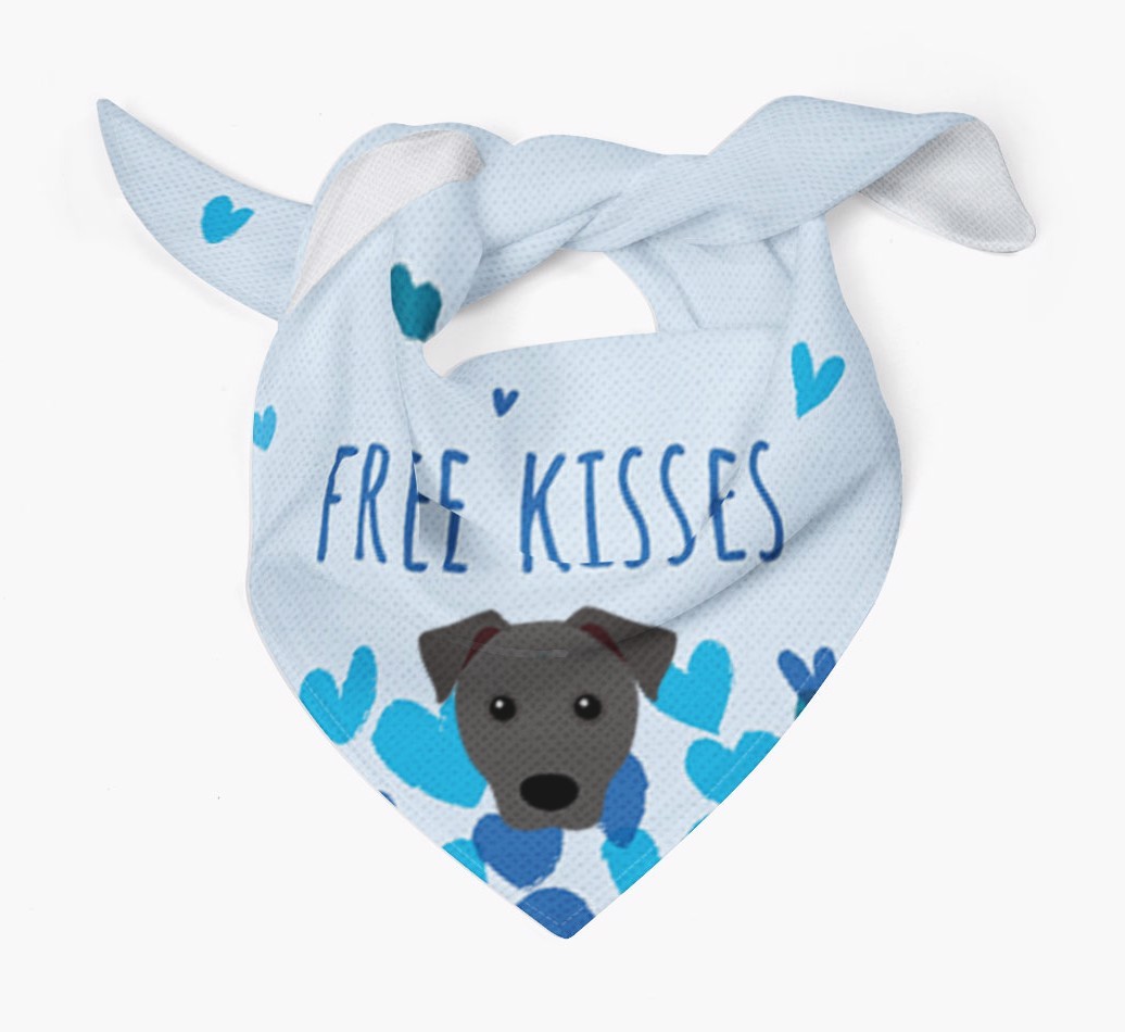 Free Kisses : Personalised {breedFullName} Bandana