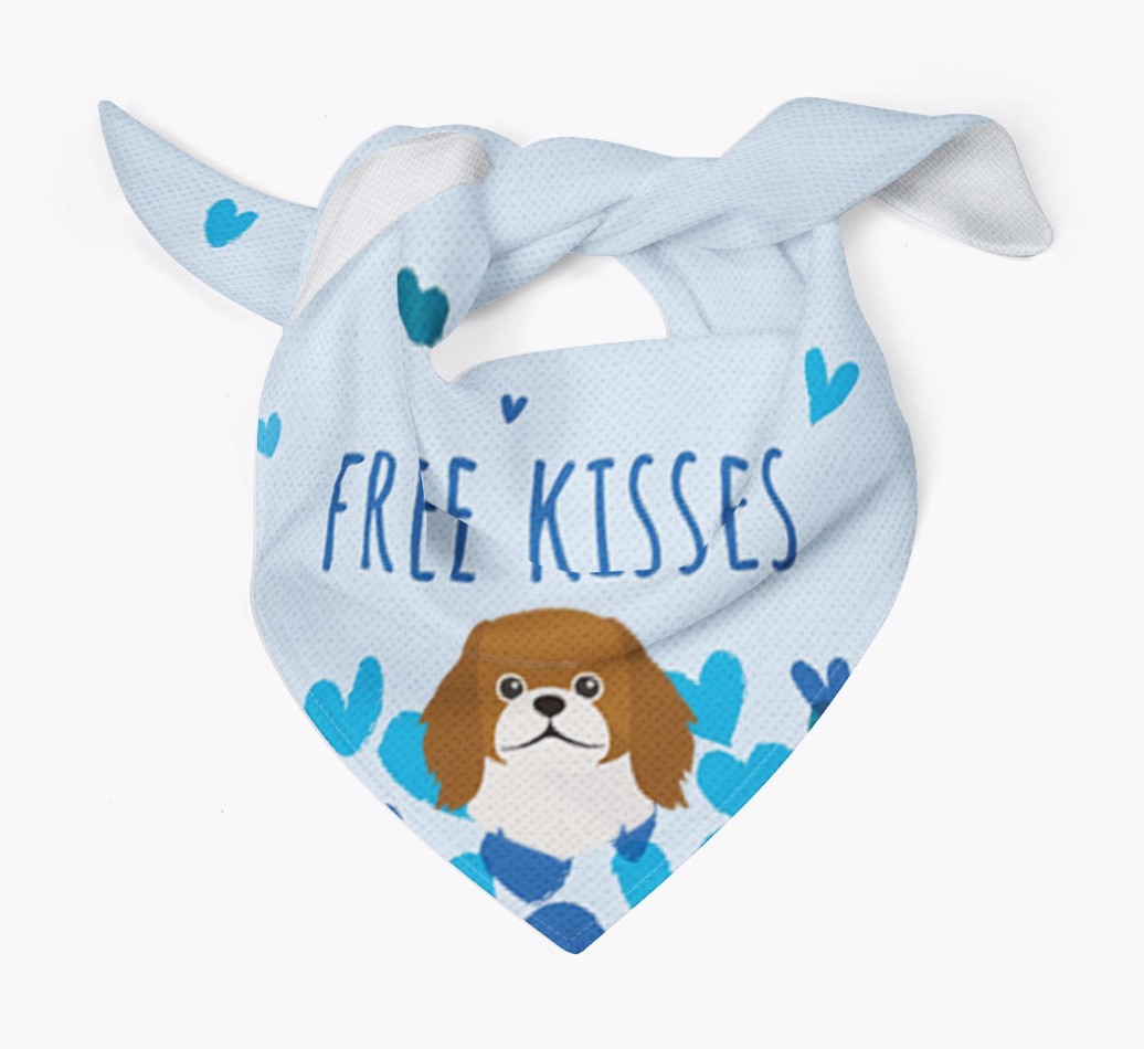 Free Kisses : Personalised {breedFullName} Bandana