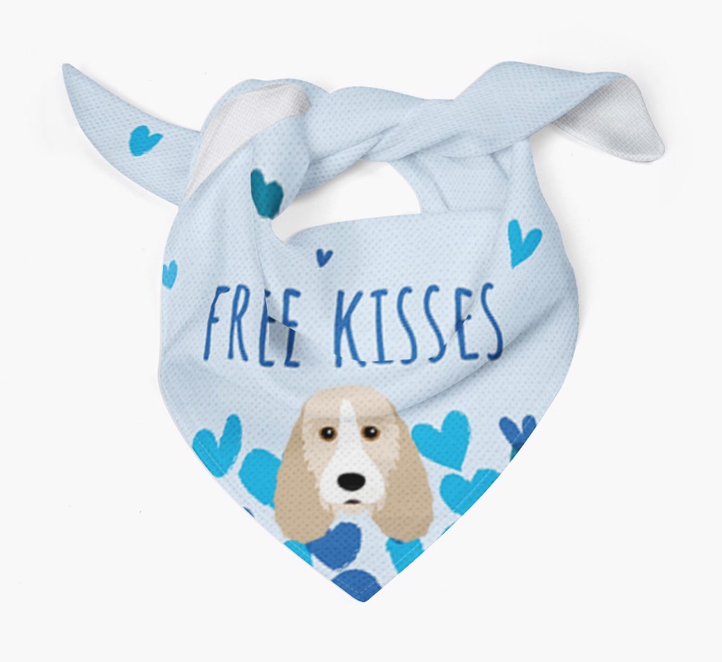 Free Kisses : Personalised {breedFullName} Bandana
