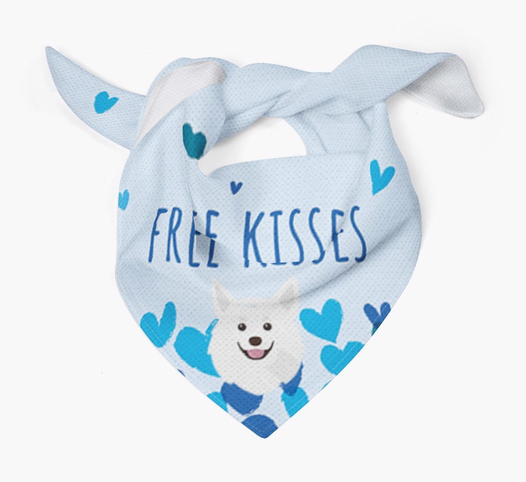 Free Kisses : Personalised {breedFullName} Bandana
