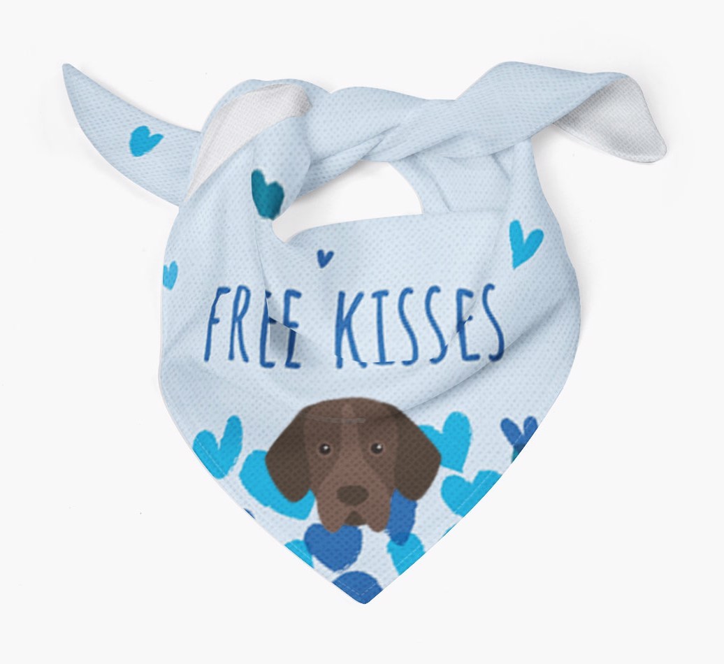 Free Kisses : Personalised {breedFullName} Bandana