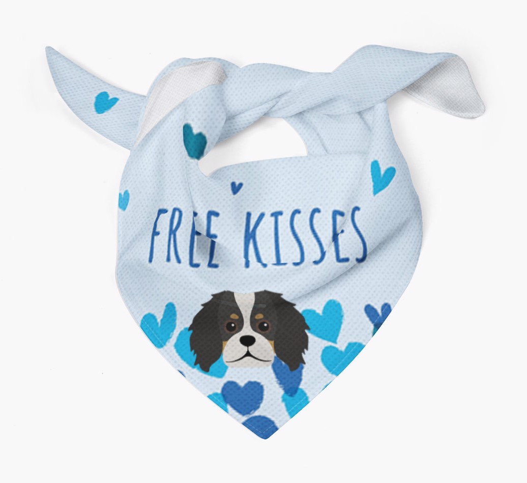 Free Kisses : Personalised {breedFullName} Bandana