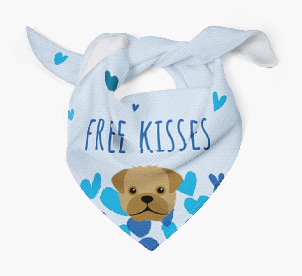 Free Kisses : Personalised {breedFullName} Bandana