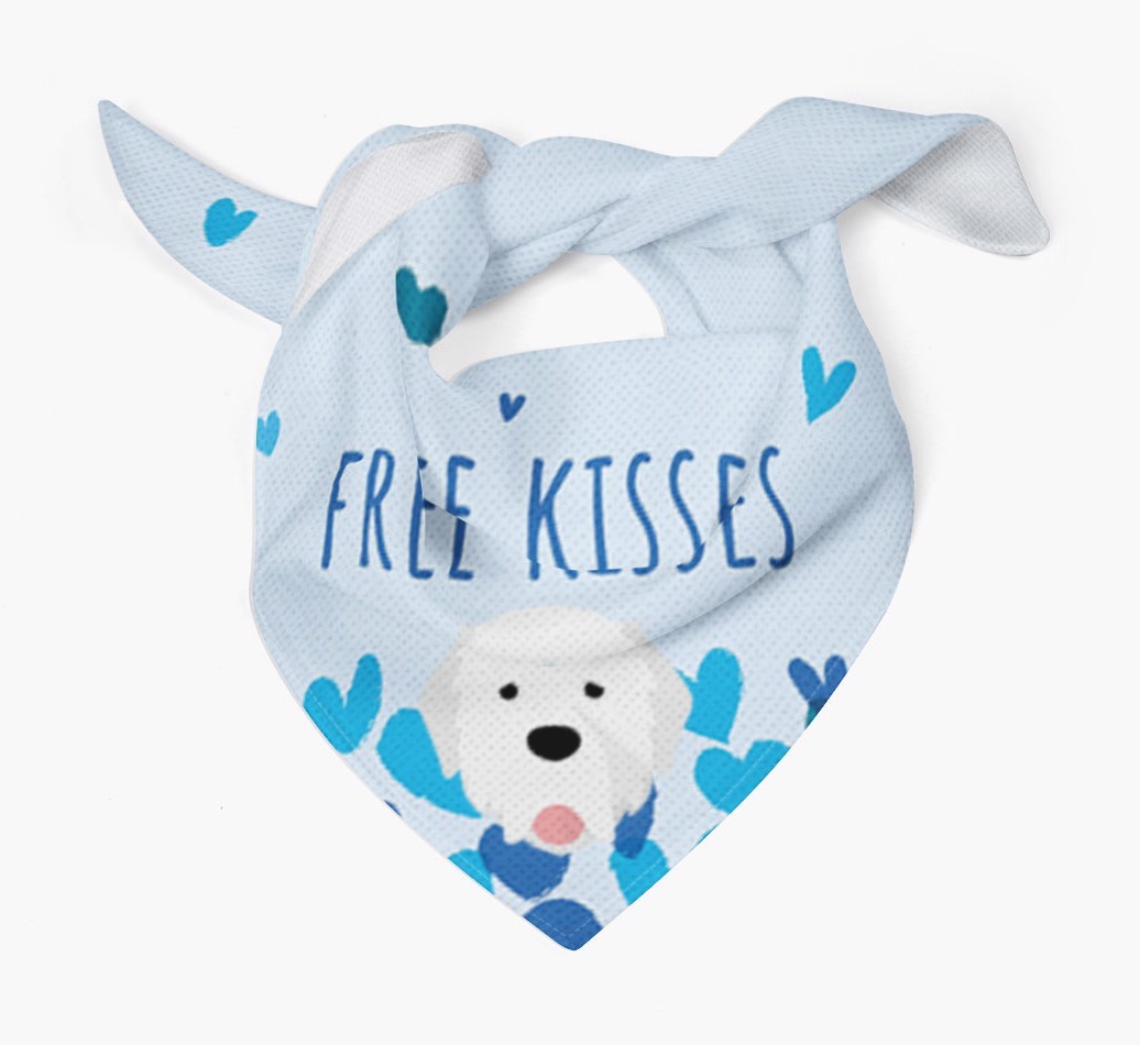 Free Kisses : Personalised {breedFullName} Bandana