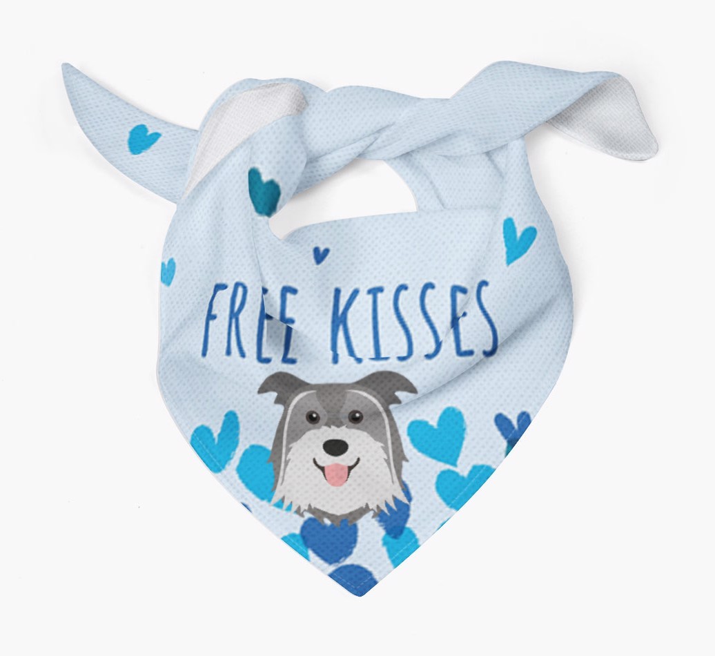 Free Kisses : Personalised {breedFullName} Bandana
