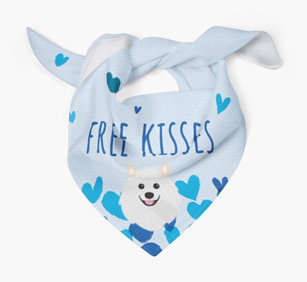Free Kisses : Personalised {breedFullName} Bandana