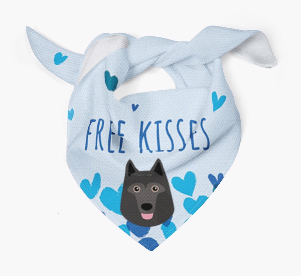 Free Kisses : Personalised {breedFullName} Bandana