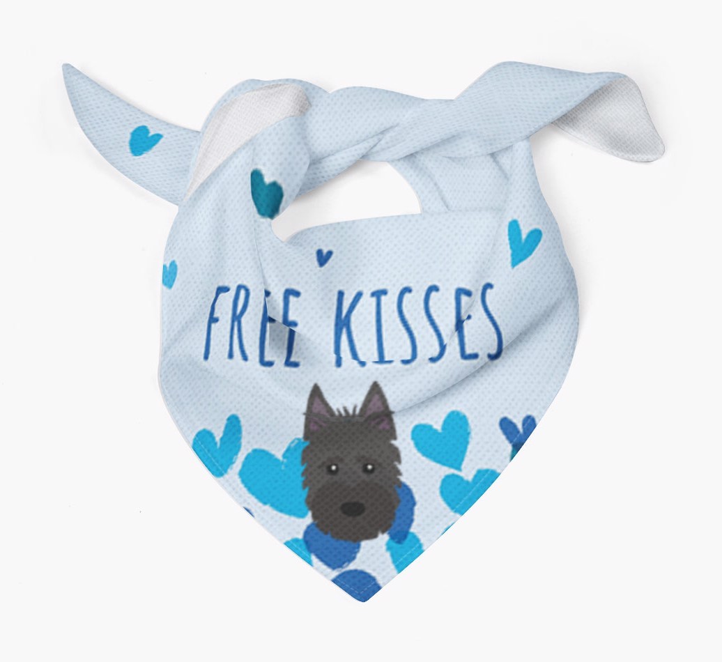 Free Kisses : Personalised {breedFullName} Bandana