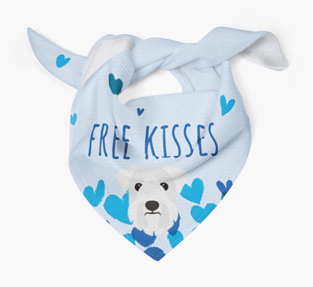Free Kisses : Personalised {breedFullName} Bandana