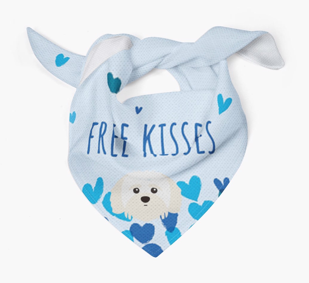 Free Kisses : Personalised {breedFullName} Bandana