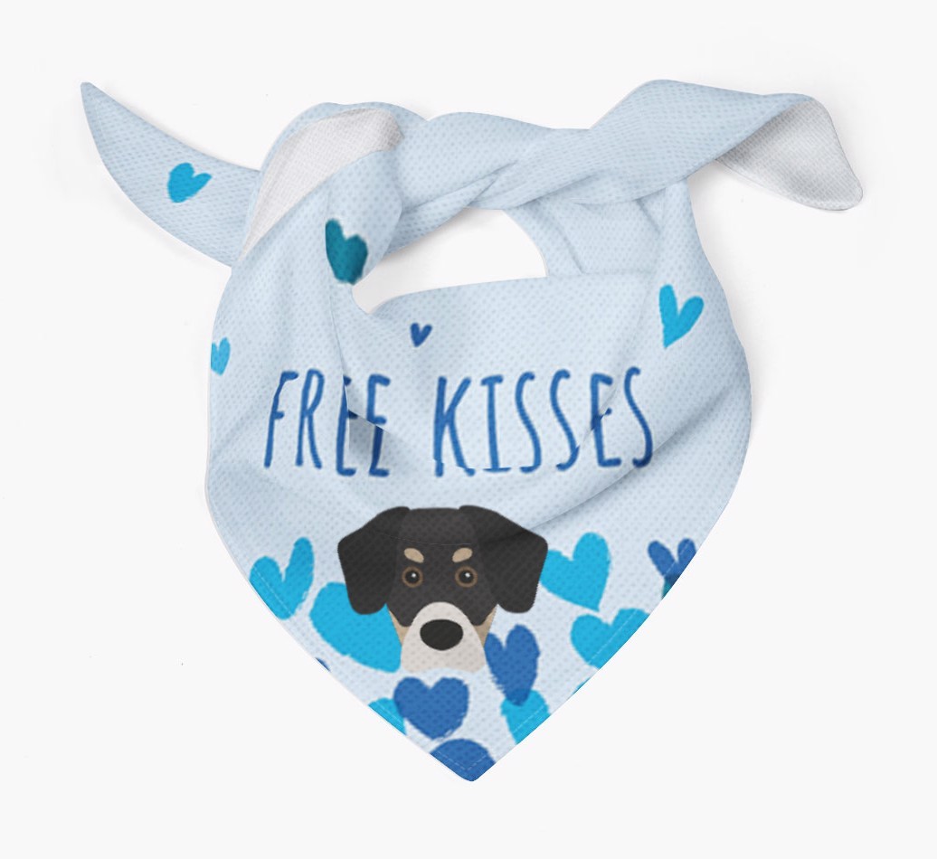 Free Kisses : Personalised {breedFullName} Bandana