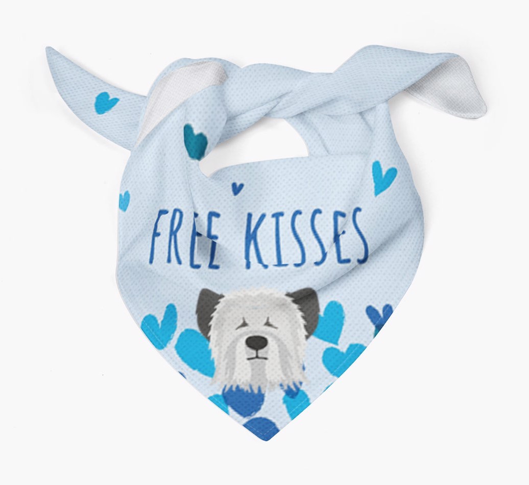 Free Kisses : Personalised {breedFullName} Bandana