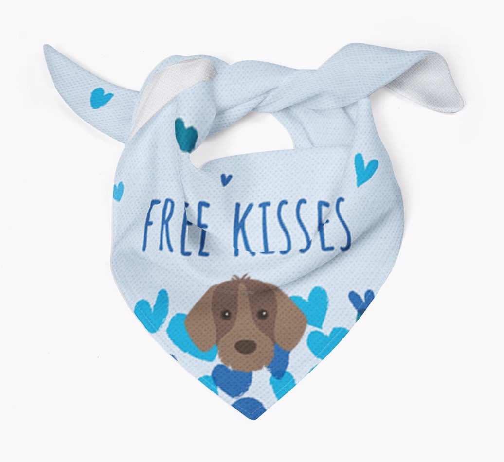 Free Kisses : Personalised {breedFullName} Bandana