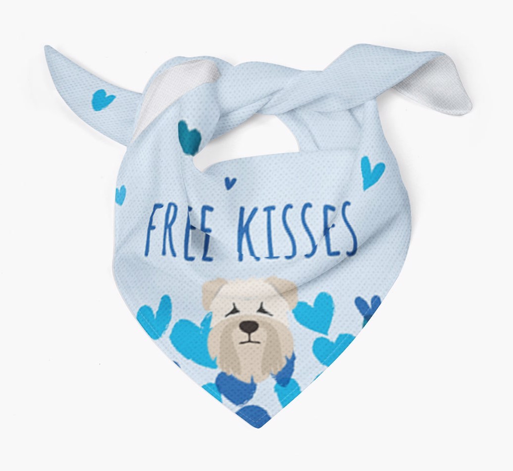 Free Kisses : Personalised {breedFullName} Bandana