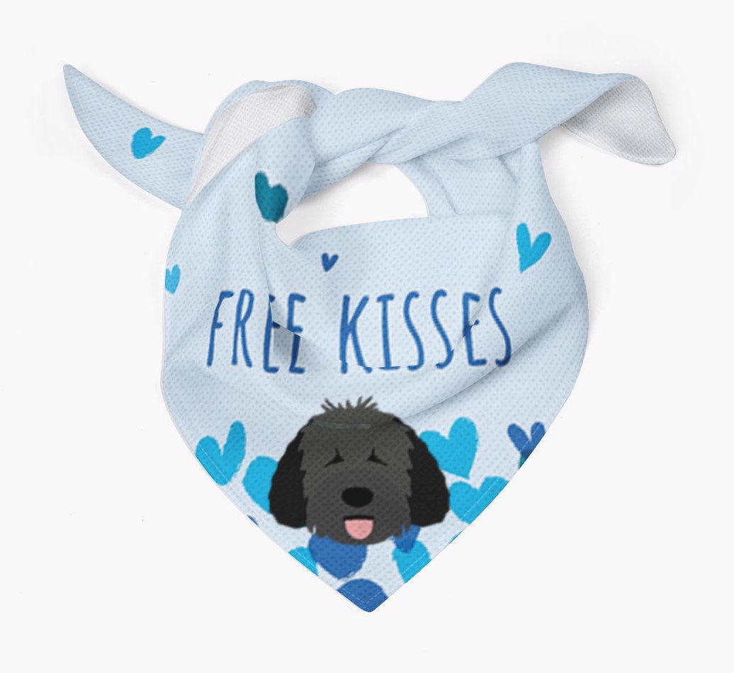 Free Kisses : Personalised {breedFullName} Bandana
