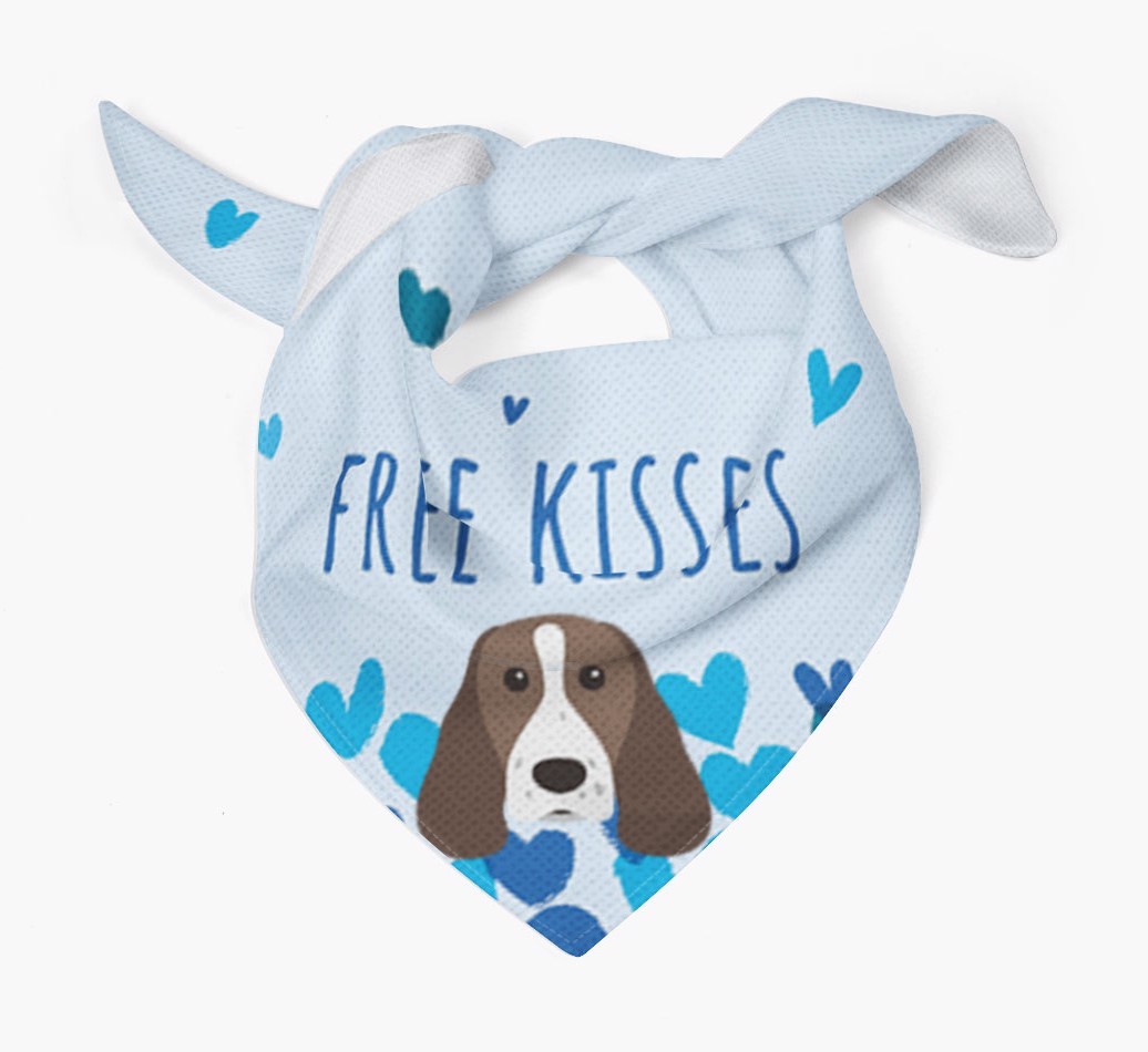 Free Kisses : Personalised {breedFullName} Bandana