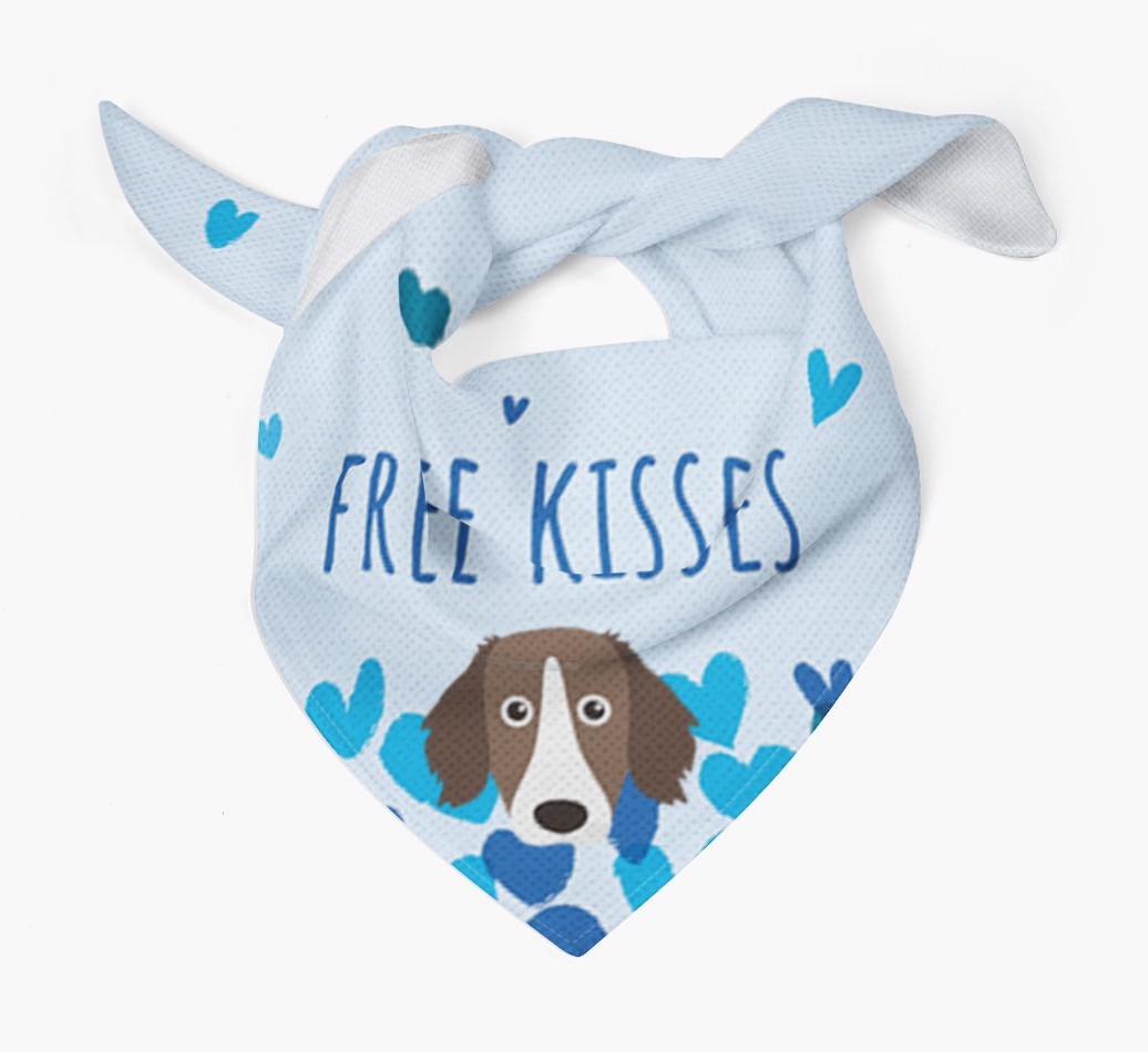 Free Kisses : Personalised {breedFullName} Bandana