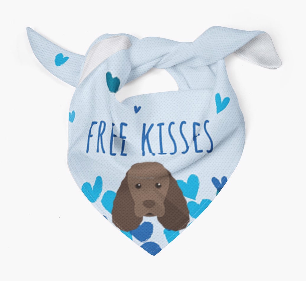 Free Kisses : Personalised {breedFullName} Bandana