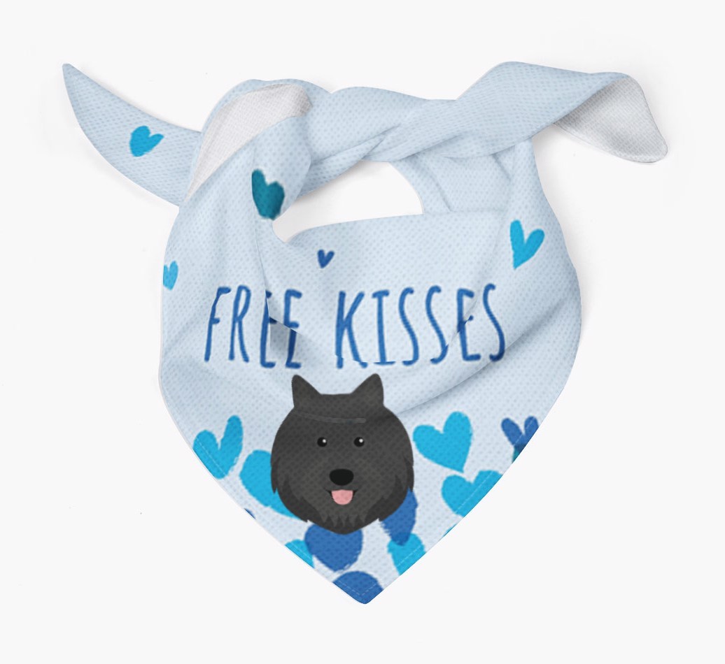 Free Kisses : Personalised {breedFullName} Bandana