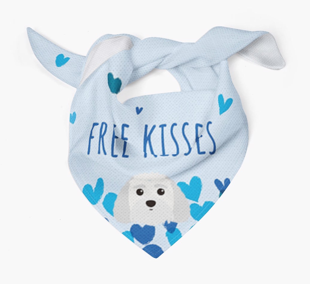 Free Kisses : Personalised {breedFullName} Bandana