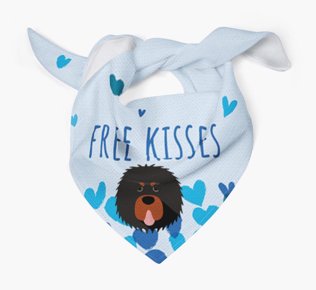 Free Kisses : Personalised {breedFullName} Bandana