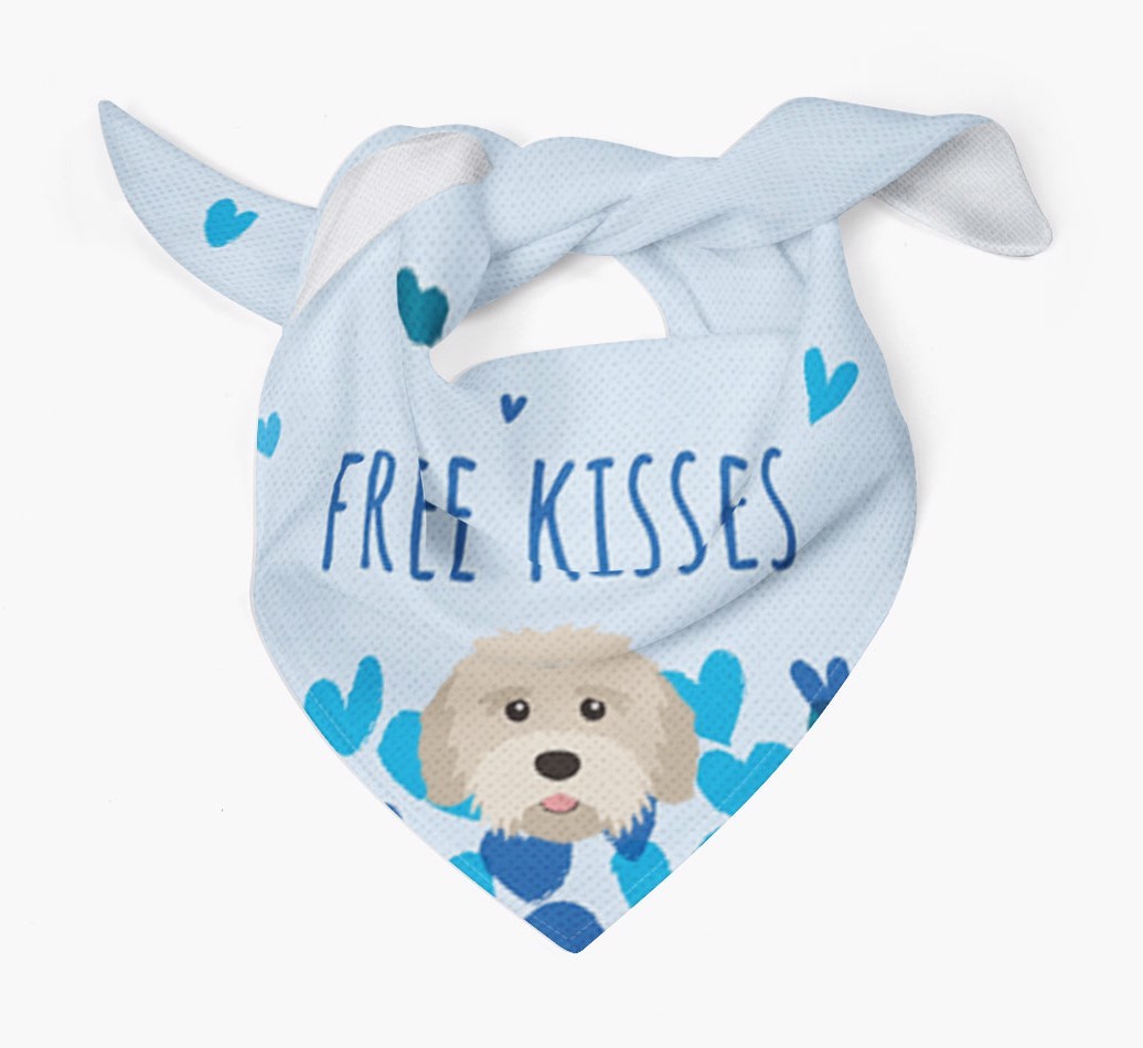 Free Kisses : Personalised {breedFullName} Bandana