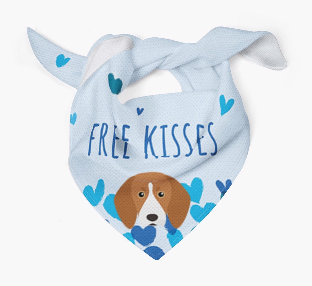 Free Kisses : Personalised {breedFullName} Bandana