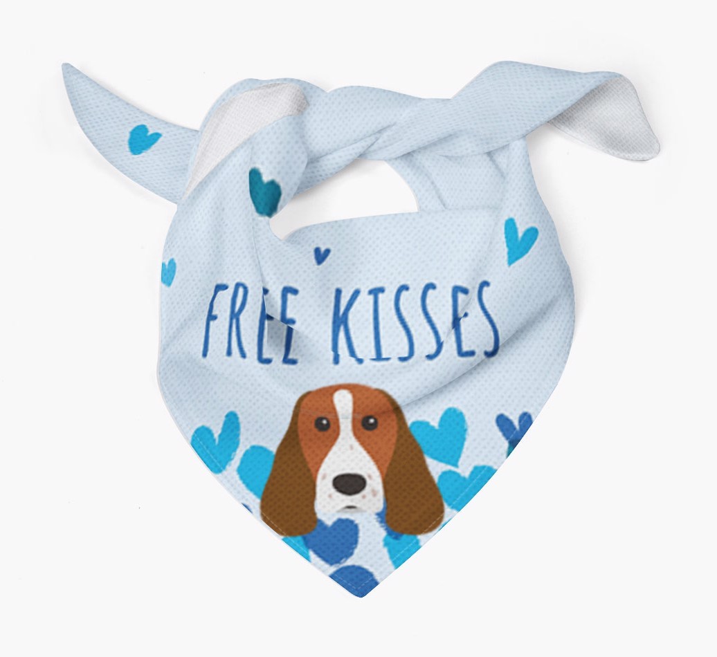 Free Kisses : Personalised {breedFullName} Bandana