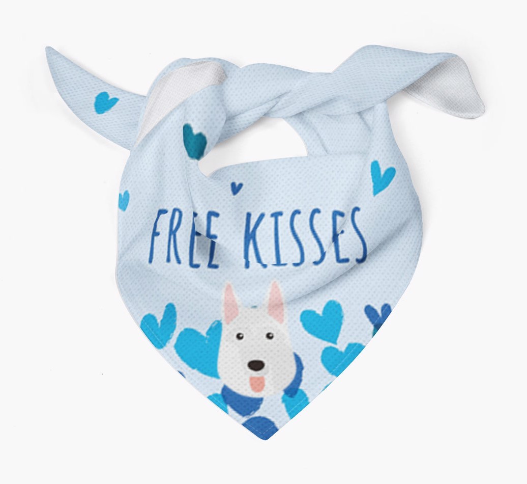 Free Kisses : Personalised {breedFullName} Bandana