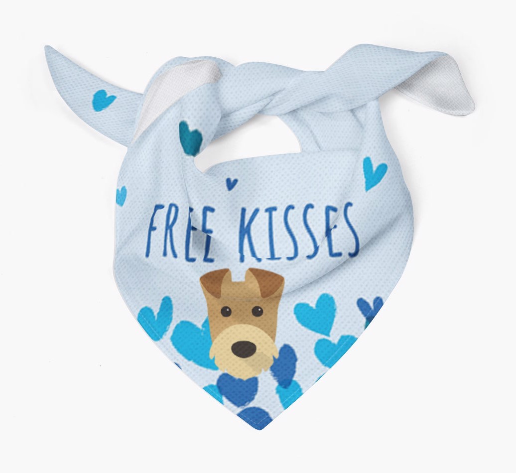 Free Kisses : Personalized {breedFullName} Bandana