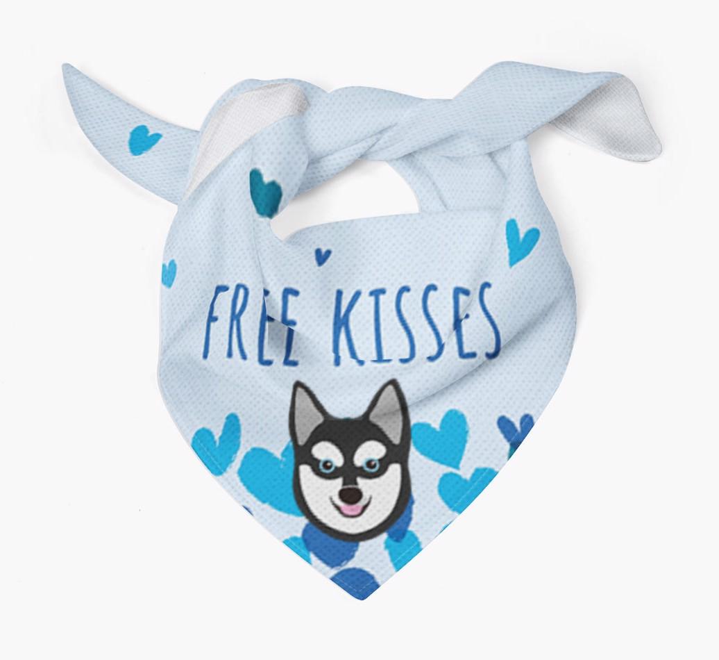 Free Kisses : Personalized {breedFullName} Bandana